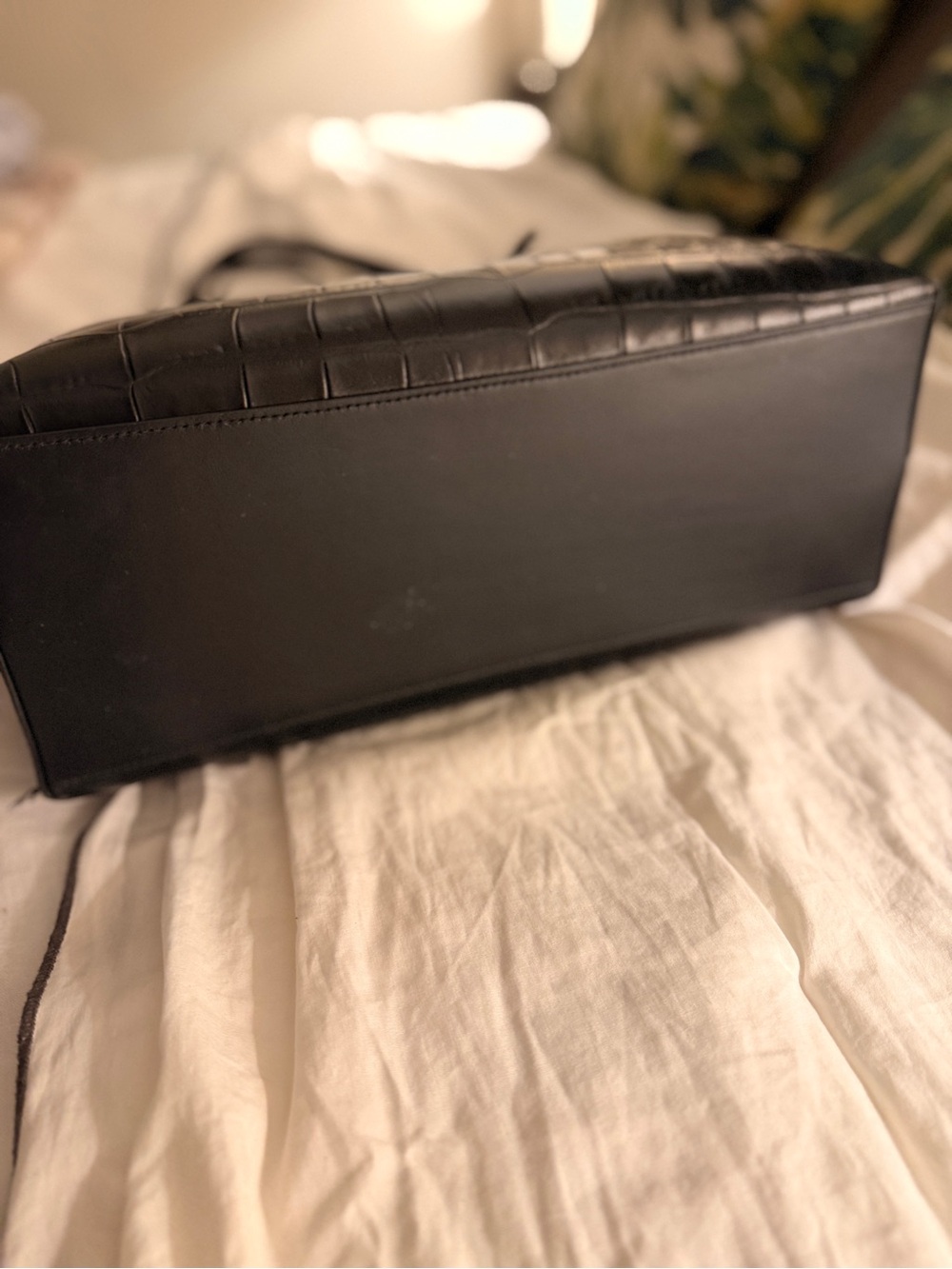 Coach Black Textured Leather Patch Tote - Picture 3 of 10